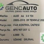 AUDİ A6 FAR KONTROL ÜNİTESİ SÖKME ORJİNAL 8P0907357 C