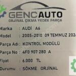 AUDİ A6 KONTROL MODÜLÜ SÖKME ORJİNAL 4F0907280 A