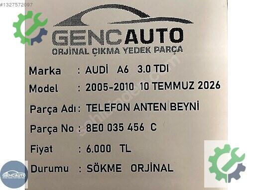 Audi A6 Beyni 8E0035456 çıkma parça