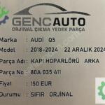 AUDİ Q5 KAPI HOPARLÖRÜ SIFIR ORJİNAL 80A035411 ARKA