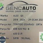 AUDİ Q5 TORPİDO ORTA IZGARA SIFIR ORJİNAL OEM 80B820902 B