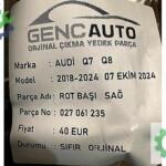 AUDİ Q7 Q8 ROT BAŞI SIFIR ORJİNAL 027061235 SAĞ