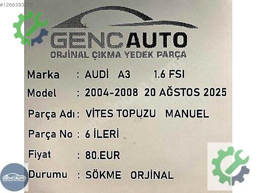 Diğer Vites Topuzu çıkma parça