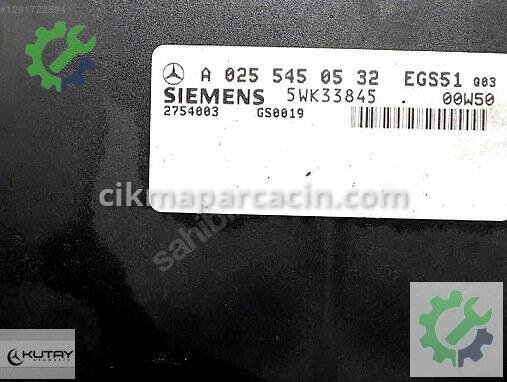 Mercedes-Benz E Beyni 0255450532 çıkma parça