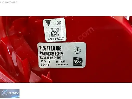 Mercedes-Benz GLA Sağ Arka Stop 1569060858 çıkma parça