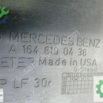 A 1646190438 MERCEDES ML W164 gövde altı koruması SAĞ ORJİNAL
