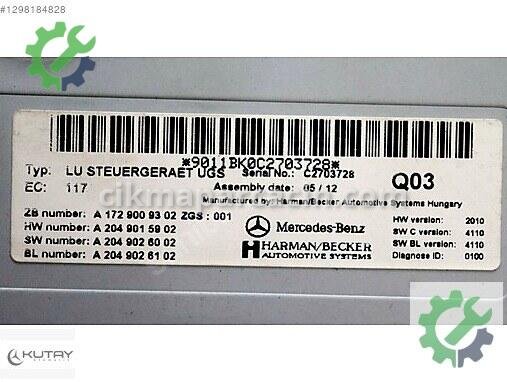 Mercedes-Benz E Beyin 1729009302 çıkma parça