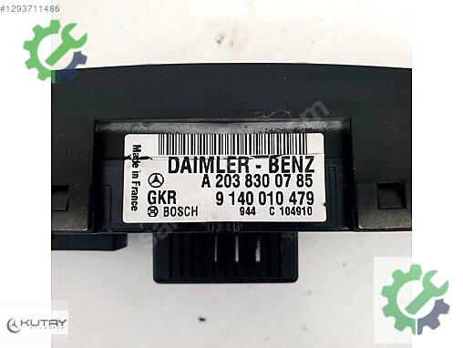 Mercedes-Benz C Klima Kontrol Paneli 2038300785 çıkma parça