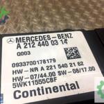A 2124400314 Mercedes W204 C W212 E yakıt kontrol pompa beyni
