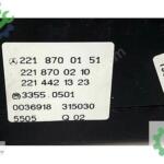 A 2218700151 MERCEDES W221 klima kontrol paneli A2218700210