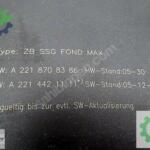 A 2218708386 Mercedes W221 Koltuk kontrol Beyni A 2218709186
