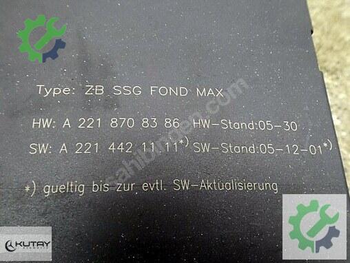 Mercedes-Benz S Beyni 2218708386 çıkma parça