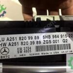 A 2518209989 Mercedes W251 R W164 ML KLİMA KONTROL PANELi ORJ