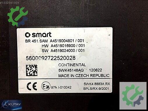 Smart Fortwo Sam Beyni 4519004801 çıkma parça
