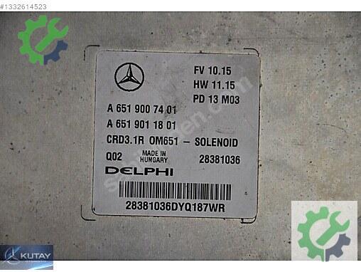 Mercedes-Benz E Motor Beyni 6519007401 çıkma parça