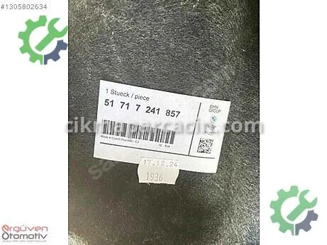 BMW 1 Serisi Davlumbaz çıkma parça