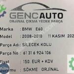 BMW E60 LCI SİLECEK KOLU SÖKME ORJİNAL OEM 61316924106