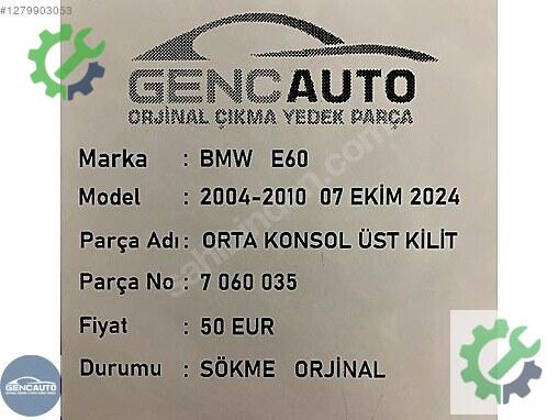 BMW 5 Serisi Kapı Kilidi 7060035 çıkma parça
