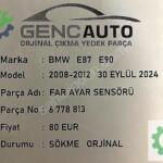 BMW E87 E90 FAR AYAR SENSÖRÜ SÖKME ORJİNAL 6778813