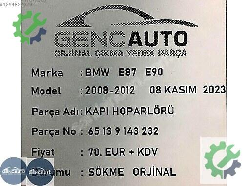 Atomic Kapı 65139143232 çıkma parça