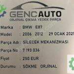 BMW E87 SİLECEK MEKANİZMASI SÖKME ORJİNAL 7193036