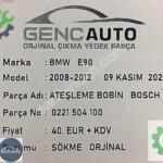 BMW E90 ATEŞLEME BOBİNİ BOSCHE SÖKME ORJİNAL OEM 0221504100