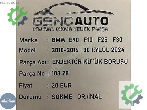 BMW 5 Serisi Enjektör çıkma parça