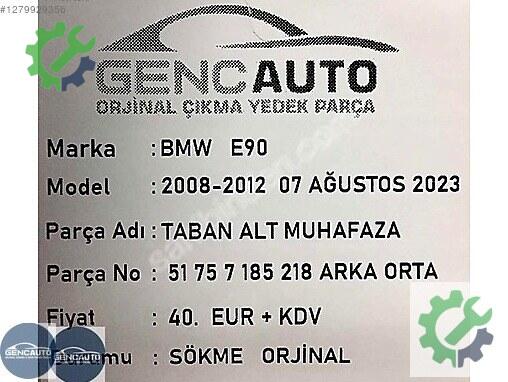 BMW 3 Serisi Bakalit 51757185218 çıkma parça