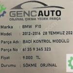 BMW F10 BADİ KONTROL MODÜLÜ SÖKME ORJİNAL 61359345323