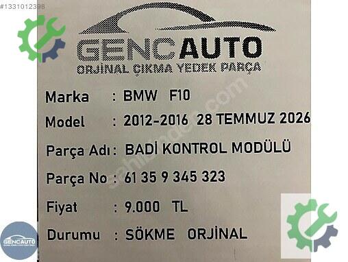 BMW 5 Serisi Bakalit 61359345323 çıkma parça