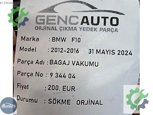 BMW 5 Serisi Bagaj Kilidi 934404 çıkma parça