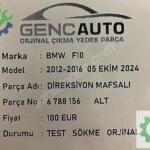 BMW F10 DİREKSİYON MAFSALI SÖKME ORJİNAL 6788156 ALT