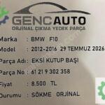 BMW F10 EKSİ KUTUP BAŞI SÖKME ORJİNAL 61219302358