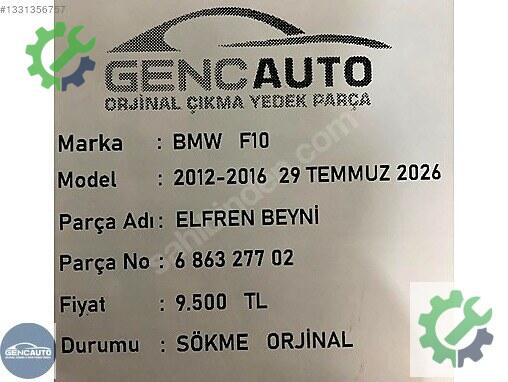 BMW 5 Serisi Fren Beyni 686327702 çıkma parça