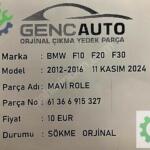 BMW F10 F20 F30 MAVİ ROLE SÖKME ORJİNAL 61366915327