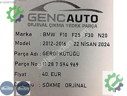 BMW 5 Serisi Krank 11287594969 çıkma parça