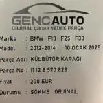 BMW F10 F25 F30 KÜLBÜTÖR KAPAĞI SÖKME ORJİNAL 11128570828