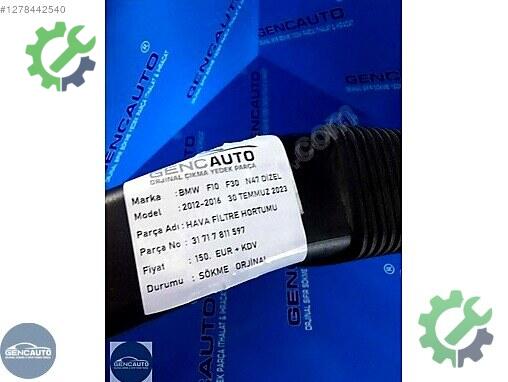 BMW 3 Serisi Hava Filtresi Hortumu 13717811597 çıkma parça