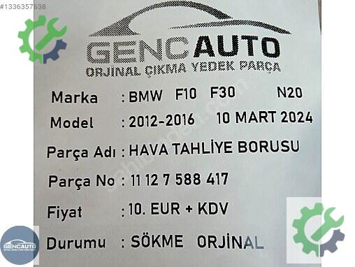 BMW 5 Serisi Hava Akışmetre 11127588417 çıkma parça