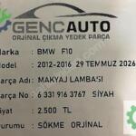 BMW F10 MAKYAJ LAMBASI SÖKME ORJİNAL 63319163767