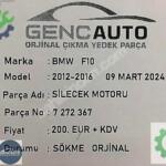 BMW F10 SİLECEK MOTORU SÖKME ORJİNAL OEM 7272367
