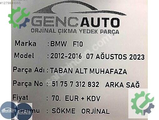 BMW 5 Serisi Bakalit 51757312832 çıkma parça