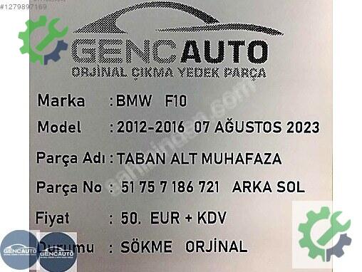 BMW 5 Serisi Bakalit 51757186721 çıkma parça