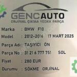 BMW F10 TAŞIYICI ÖN SÖKME ORJİNAL 31216777751 SOL