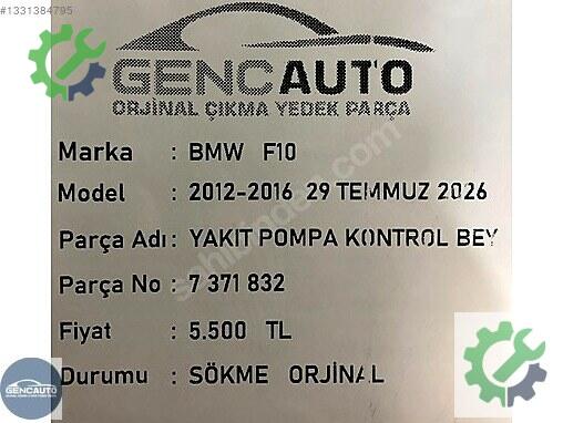 BMW 5 Serisi Beyni 7371832 çıkma parça