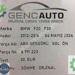 BMW F20 F30 ABS SENSÖRÜ SÖKME ORJİNAL OEM 6791223