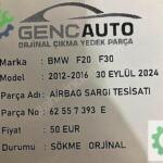 BMW F20 F30 AİRBAG SARGI TESİSATI SÖKME ORJİNAL 62557393E