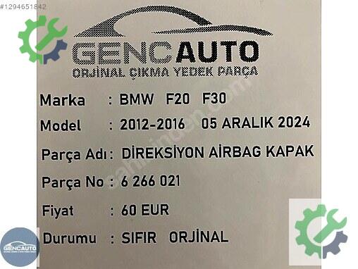 BMW 5 Serisi Bakalit 6266021 çıkma parça
