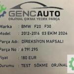 BMW F20 F30 DİREKSİYON MAFSALI SÖKME ORJİNAL 6791295