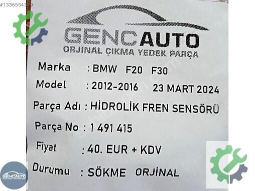 BMW 3 Serisi Fren Lambası 1491415 çıkma parça